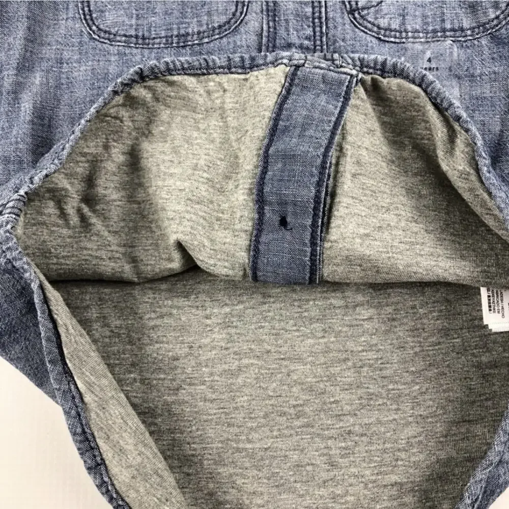 NWT Gap Lined Denim Shirt Shacked Size 4